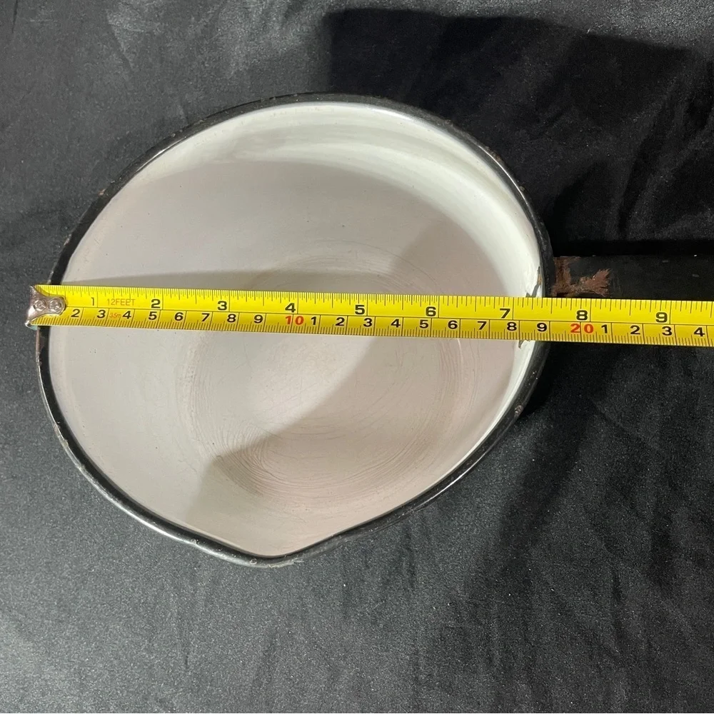 Vintage Blue and White Enamel sauce pan